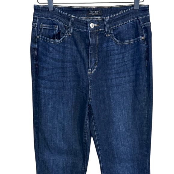 Judy Blue Flare Jeans Women’s Sz 11 / 30 Dark Blue - Picture 2 of 6